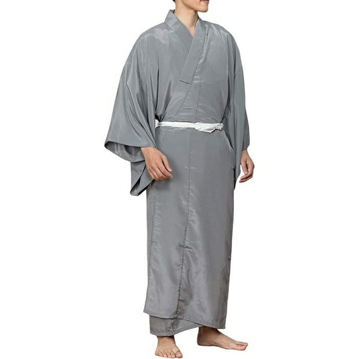 襦袢 正絹 男性用 松文様 青色 袖無双 長襦袢 カジュアル メンズ 着物用 身丈133cm 美品 【キモノオフ野々市若松店】 男長襦袢) 長襦袢 洗える メンズ 5colors 白 襦袢 男 男性 和装下着