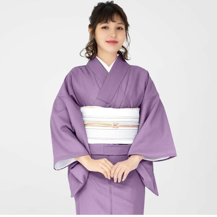 色無地袷着物) 洗える着物 袷 着物 単品 レディース 女性 kimono