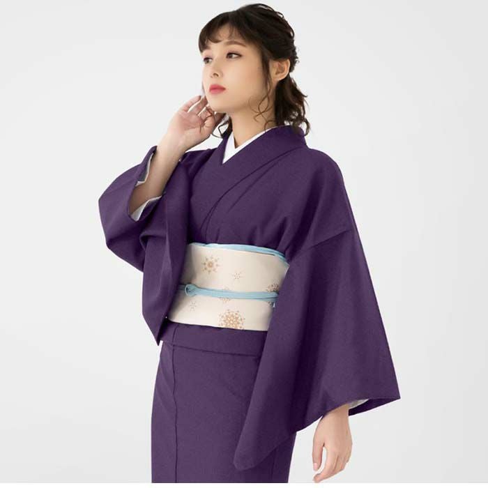色無地袷着物) 洗える着物 袷 着物 単品 レディース 女性 kimono