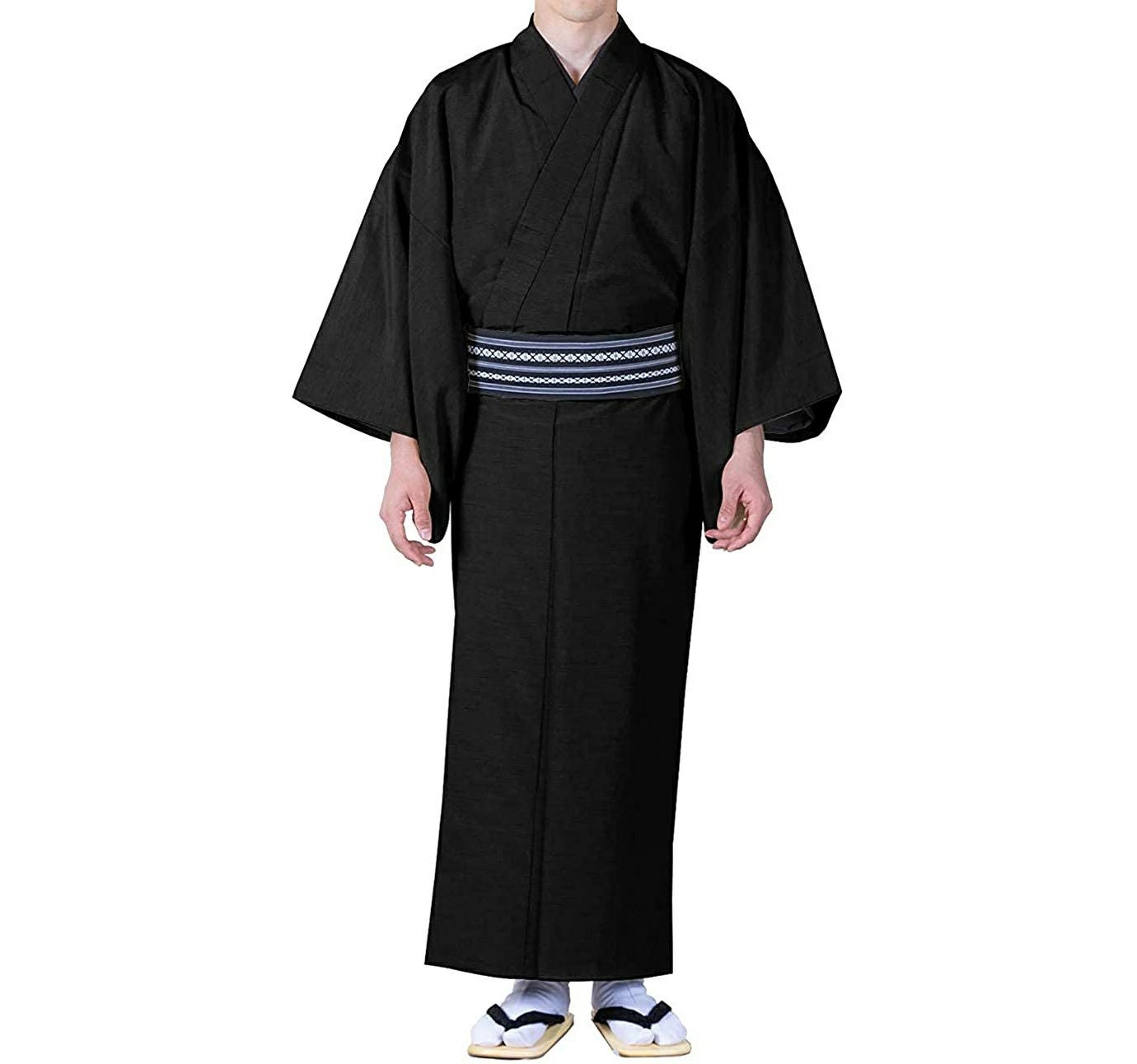 男単衣) 洗える着物 単衣 メンズ 男性 無地 大きいサイズ 紬 S/M/L/LL