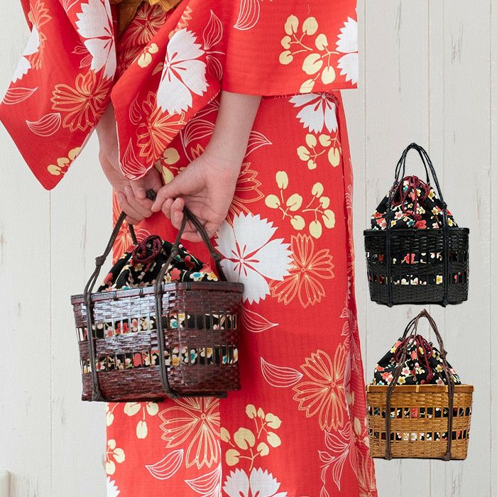 浴衣(赤系)【新品】バッグ付 浴衣単品「 傘と紫陽花 」(FREE オレンジ): ふりふ ｜ミマツグループ