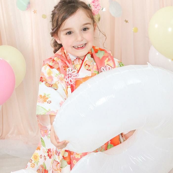 豪華9点フルセット】七五三 着物 3歳 女の子 被布セット 華やかA C(rg