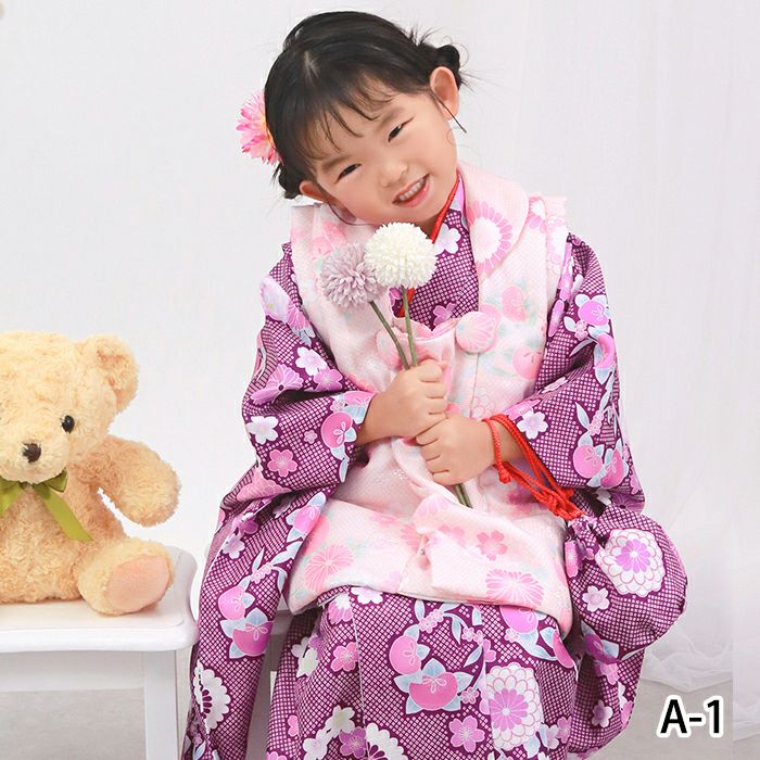 アウトレット 豪華安心9点フルセット】 七五三 着物 3歳 女の子 販売