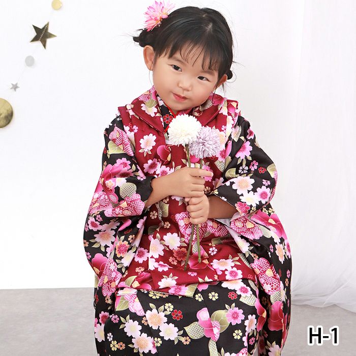 アウトレット 豪華安心9点フルセット】 七五三 着物 3歳 女の子 販売