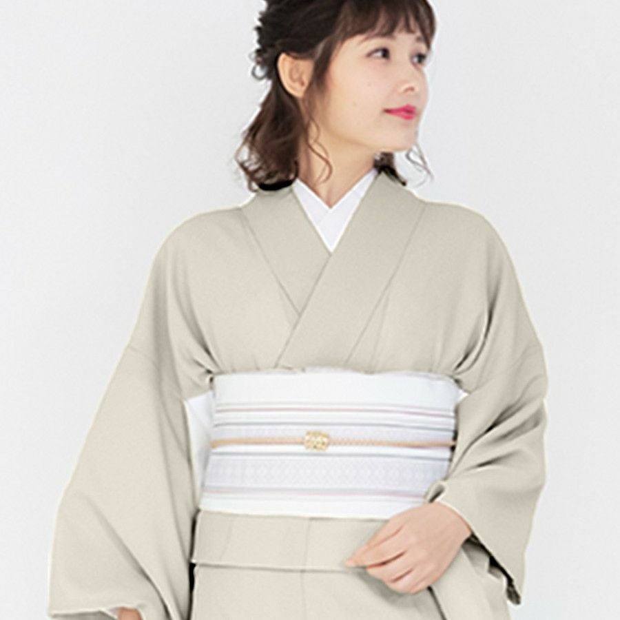 (1079)  新品  夏着物（紗）  東レシルジェリー   フリーサイズ 女単衣 東レ) 洗える着物 単衣 色無地 着物 日本製 女性 レディース