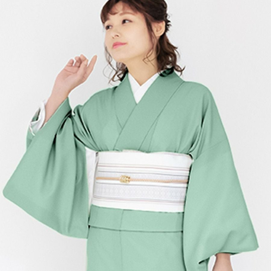 女単衣 東レ) 洗える着物 単衣 色無地 着物 日本製 女性 レディース