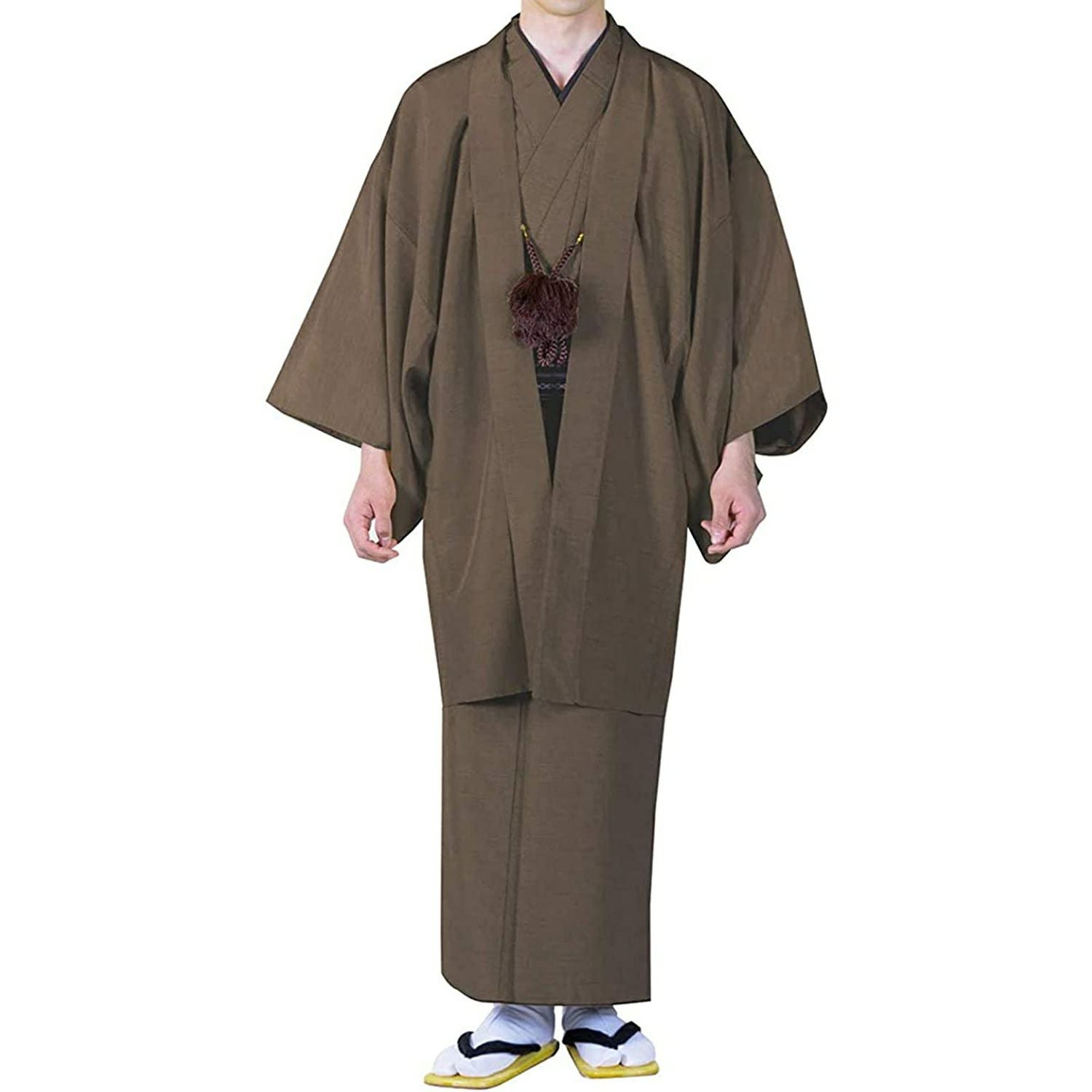 男アンサ 正絹) 着物 正絹 袷 セット 5color 羽織 アンサンブルセット