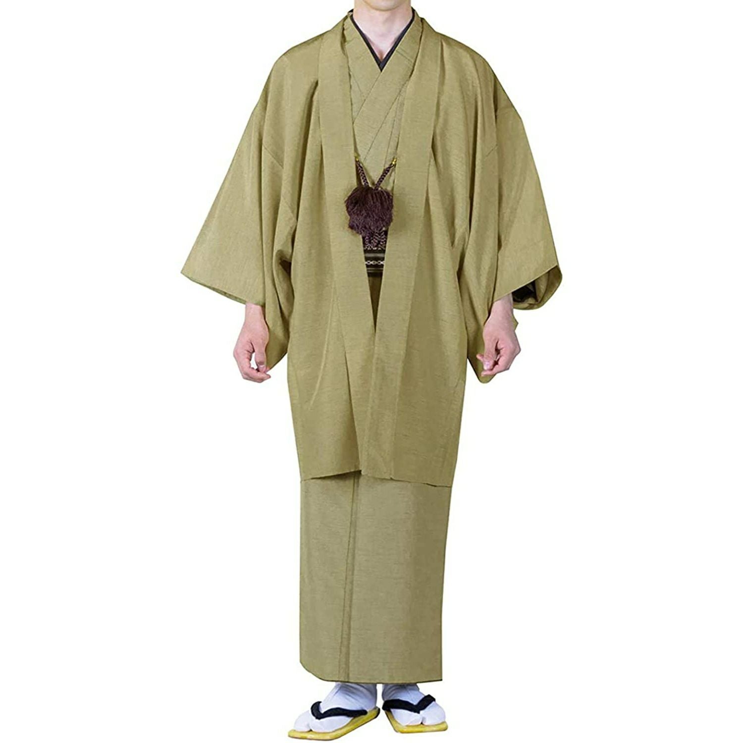 男アンサ 正絹) 着物 正絹 袷 セット 5color 羽織 アンサンブルセット