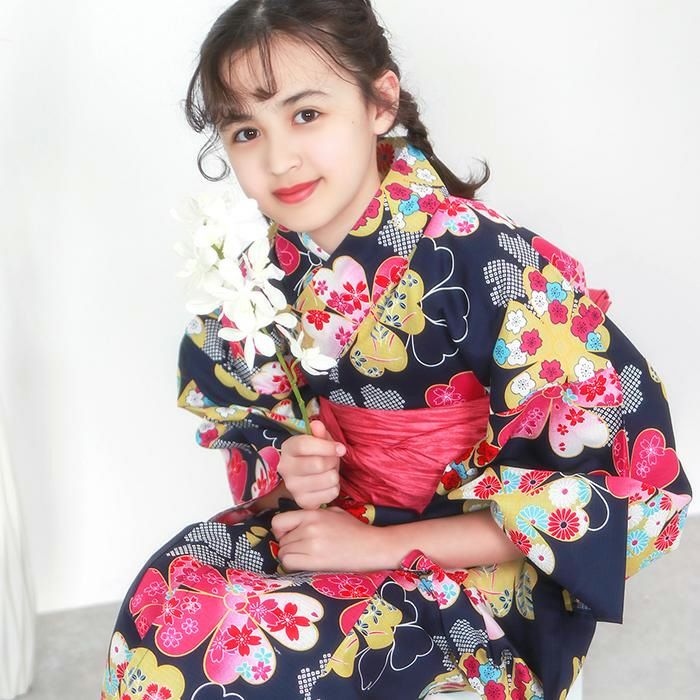 女の子用　着物、浴衣のセット 浴衣 セット キッズ 浴衣セット 2点セット| きもの館 創美苑