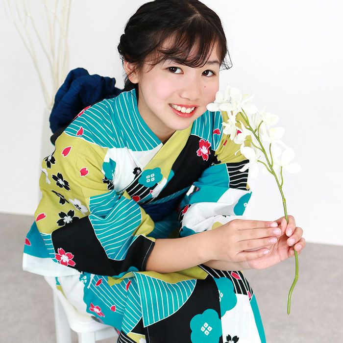 女の子用　着物、浴衣のセット 浴衣 セット キッズ 浴衣セット 2点セット| きもの館 創美苑