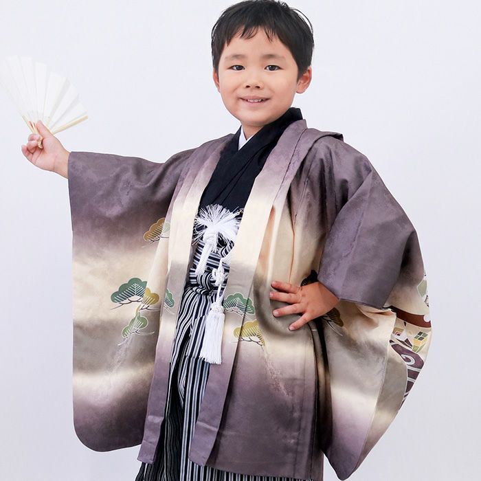 豪華安心12点フルセット】 七五三 着物 男の子 5歳 袴 購入 販売 絵羽