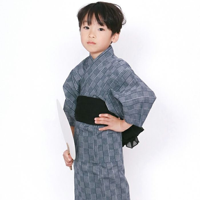 26-市松×藍＋黒