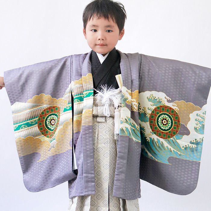 豪華安心12点フルセット】 七五三 着物 男の子 5歳 袴 購入 販売 鷹兜