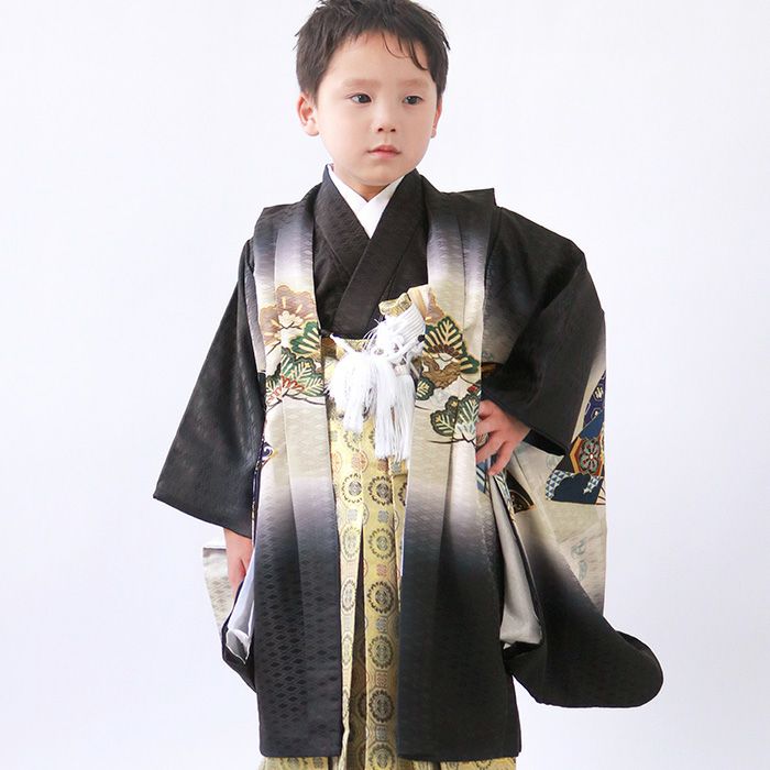 豪華安心12点フルセット】 七五三 着物 男の子 5歳 袴 購入 販売 鷹兜