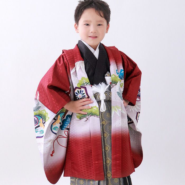 豪華安心12点フルセット】 七五三 着物 男の子 5歳 袴 購入 販売 鷹兜