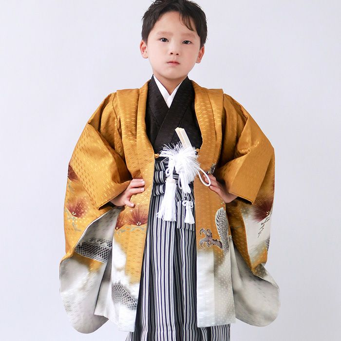 豪華安心12点フルセット】 七五三 着物 男の子 5歳 袴 購入 販売 鷹兜