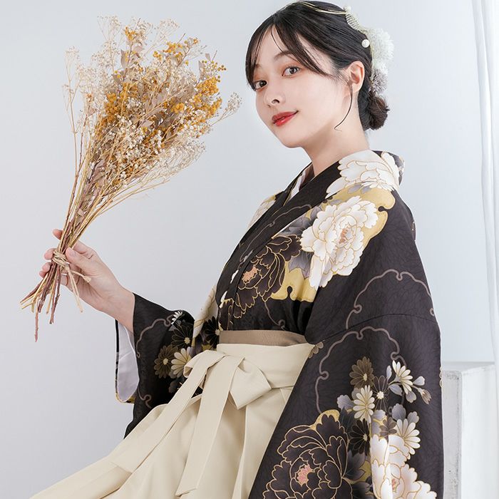 簡易袴セット 新作 【自宅で8分！簡単着付け 動画あり】 豪華安心5点