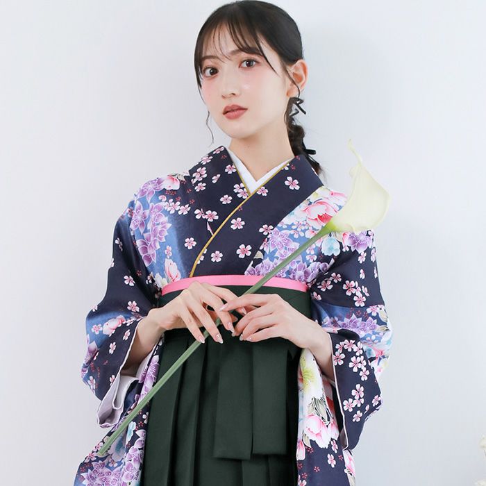 簡易袴セット 新作 【自宅で8分！簡単着付け 動画あり】 豪華安心5点