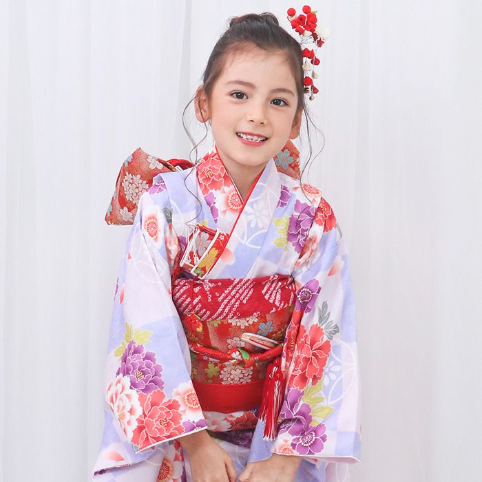 豪華安心15点フルセット】七五三 着物 7歳 女の子 四つ身 雛祭り