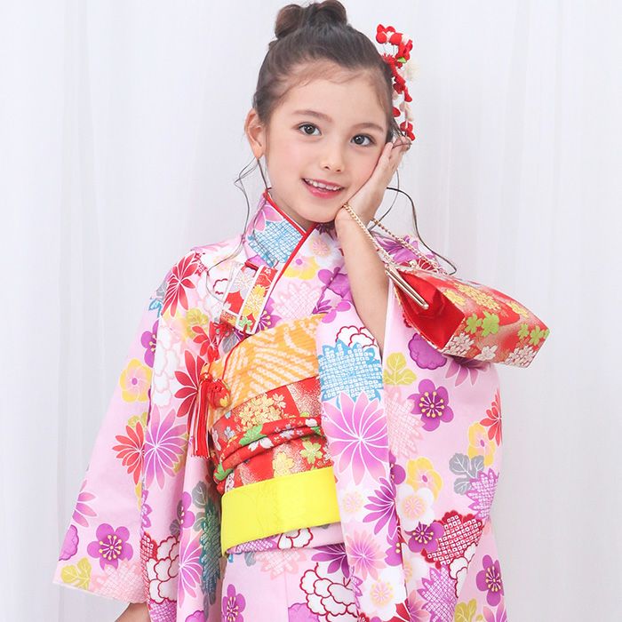 豪華安心15点フルセット】七五三 着物 7歳 女の子 四つ身 雛祭り