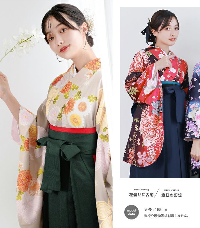 二尺袖着物 単品 仕立て上がり 豪華絢爛 ショート丈 赤地 NO36039-03 二尺袖着物 単品 絵羽「黒地 金茶色、花紋」Fサイズ お仕立て上がり 短