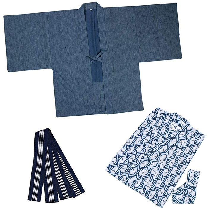 02×羽織-青×帯-細青