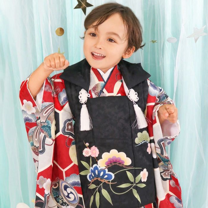 KYOETSU 七五三 男の子 着物セット 3歳 被布 楽天市場】【豪華8点フルセット】 七五三 着物 3歳 5歳 男の子 フル