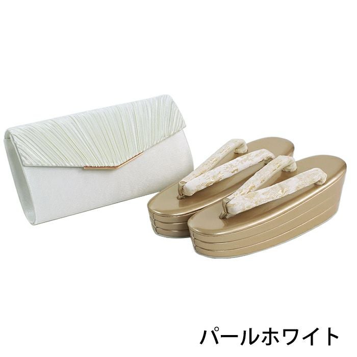 クラッチバッグ草履セット) 卒業式 成人式 パーティー 草履バッグ 草履