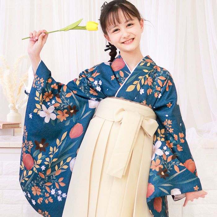 卒業式袴着物&簡単着付けセット込み KYOETSU（京越） 【自宅で8分！簡単着付け♪動画あり】卒業式 袴 簡易