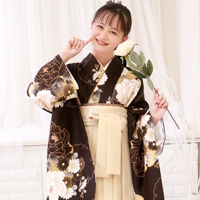 簡易袴セット 新作【自宅で8分！簡単着付け 動画あり】豪華安心5点フル
