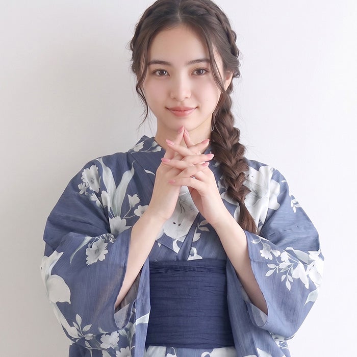 ガールズ浴衣 子供浴衣 女の子 2点セット レトロC (rg)| きものKYOETSU