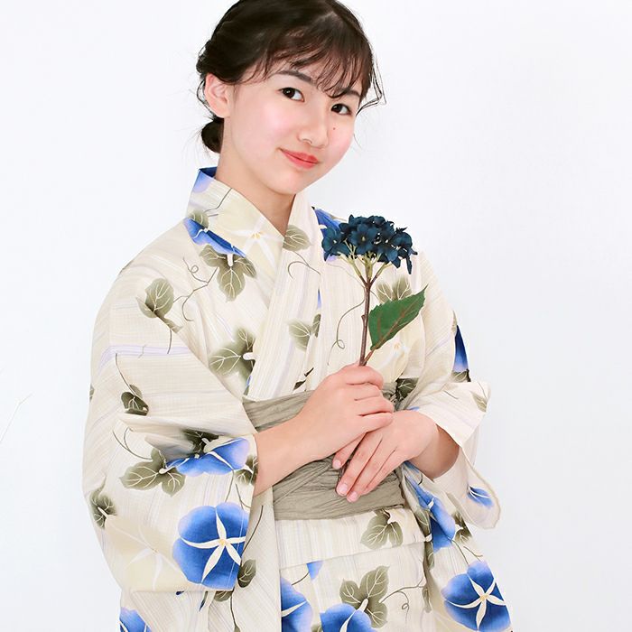 1人で簡単着付け!】 ガールズ浴衣 子供浴衣 2-4点セット レトロE (rg