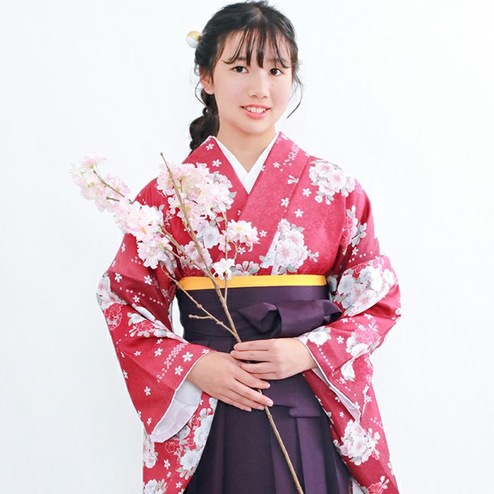 袴セット ガールズ 【豪華安心袴4点セット】 卒業式 着付け動画 130