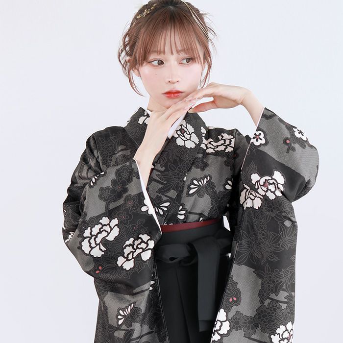 在庫わずか☆新作☆新品☆大人気☆卒業式☆袴☆５点セット☆サイズ変更可 楽天市場】卒業式(高校/大学) 袴セット 6点フルセット 二尺袖(白地に