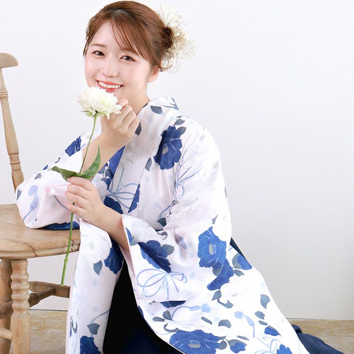 袴4点セット 華やかEF) 袴セット 卒業式 卒服 着物 二尺袖着物 振袖