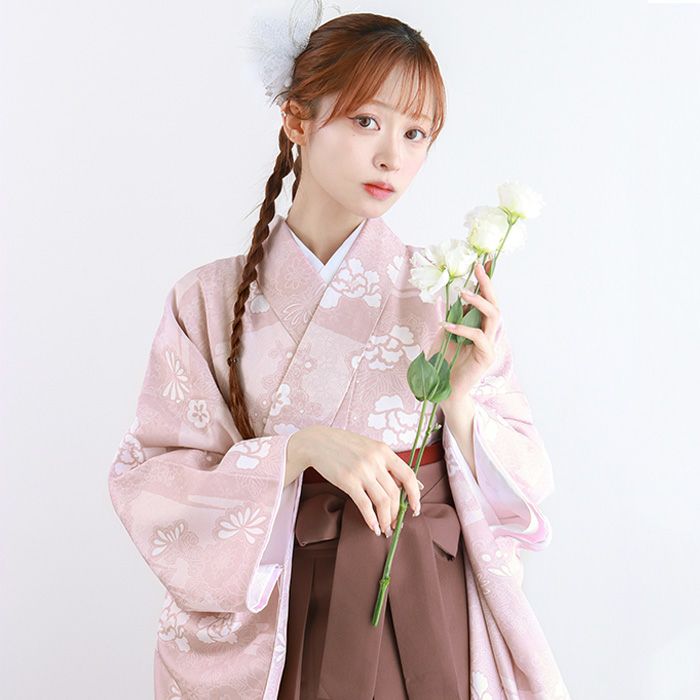 袴セット レディース ガールズ 【豪華安心袴4点セット】 卒業式 130