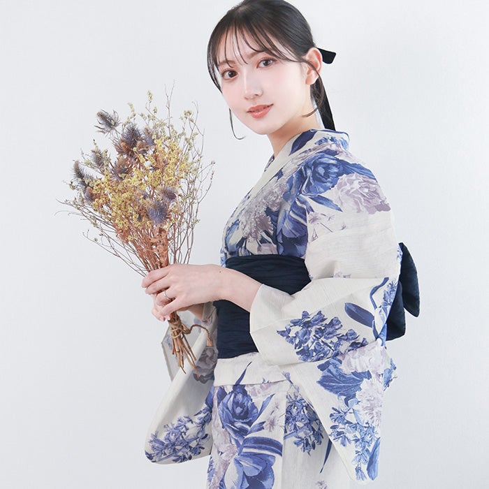 1人で簡単着付け 【 浴衣セット 2点セット 豪華6点セット B】 浴衣