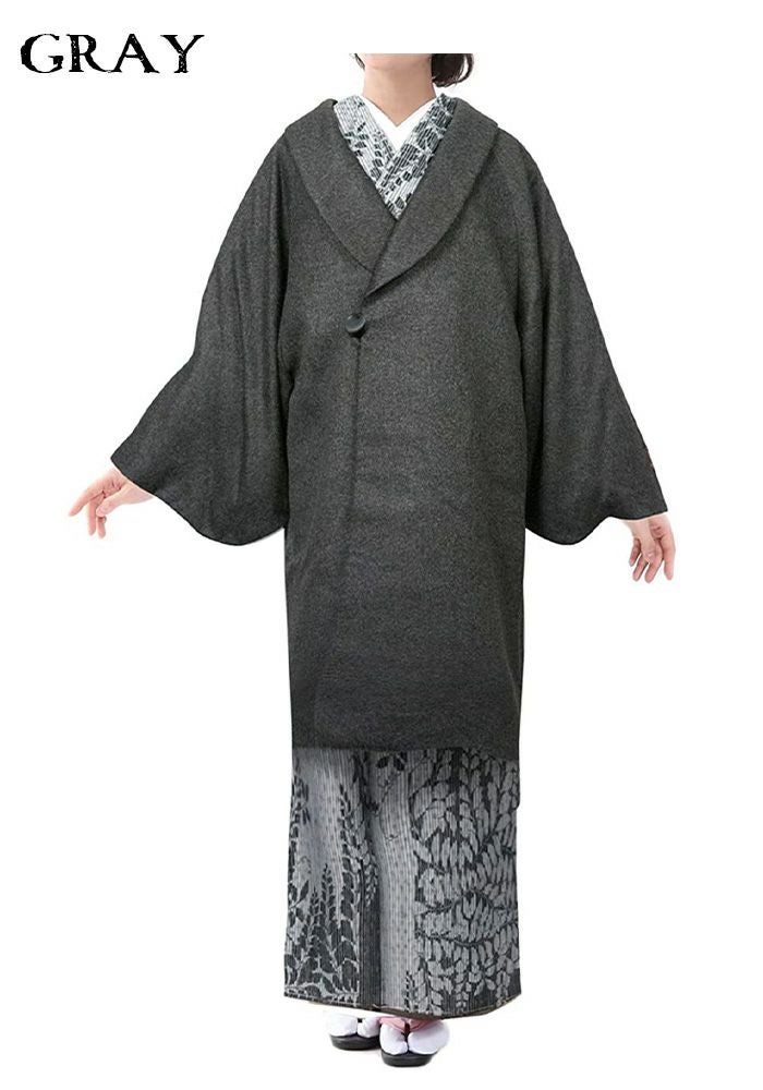 着物コート カシミア100% 9046) 冬 女性 レディース 和装コート へちま