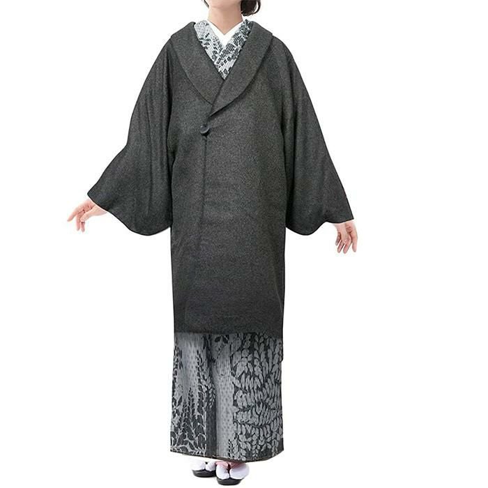着物コート カシミア100% 9046) 冬 女性 レディース 和装コート へちま
