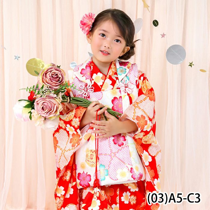 アウトレット 豪華安心9点フルセット】 七五三 ひな祭り 着物 3歳 販売