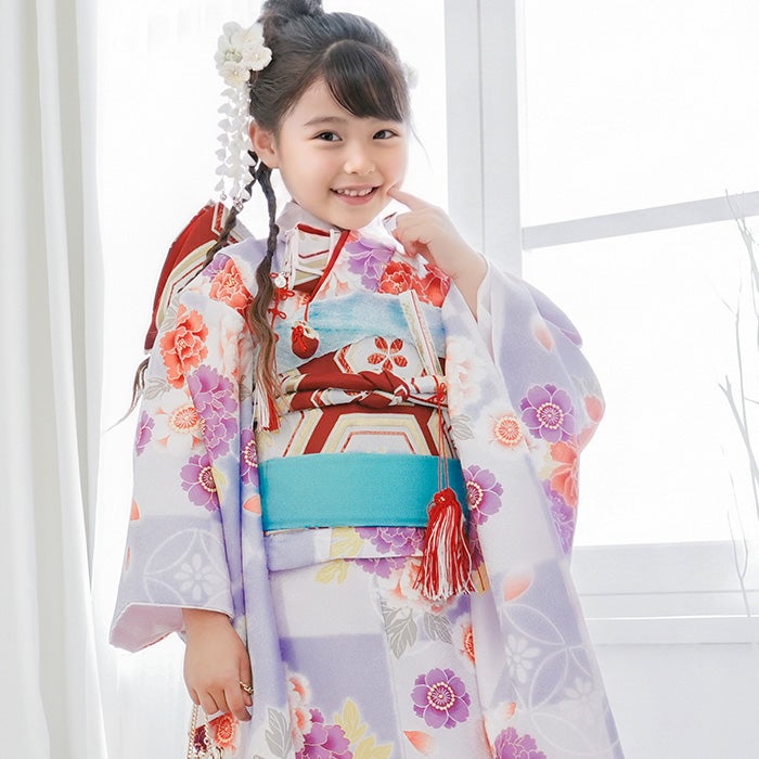 自宅で簡単着付け! 豪華安心13点フルセット 】 七五三 着物 7歳 女の子